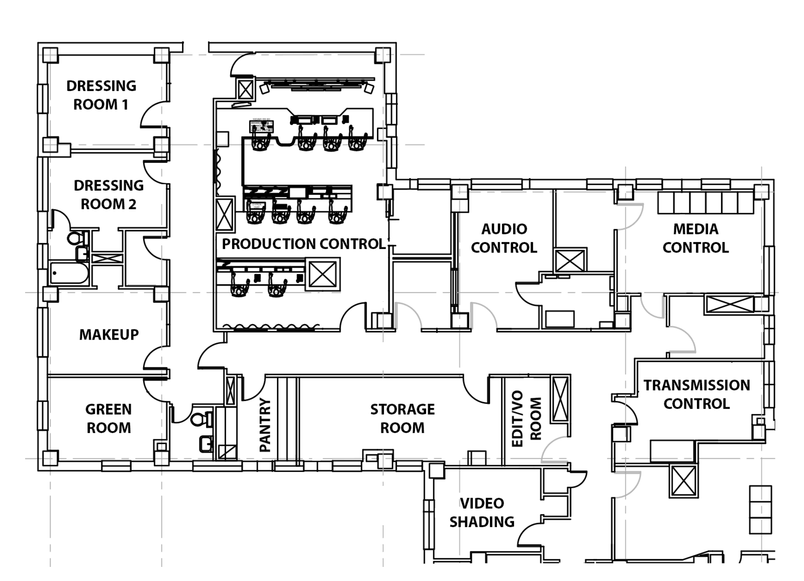 tv2 control room floorplans